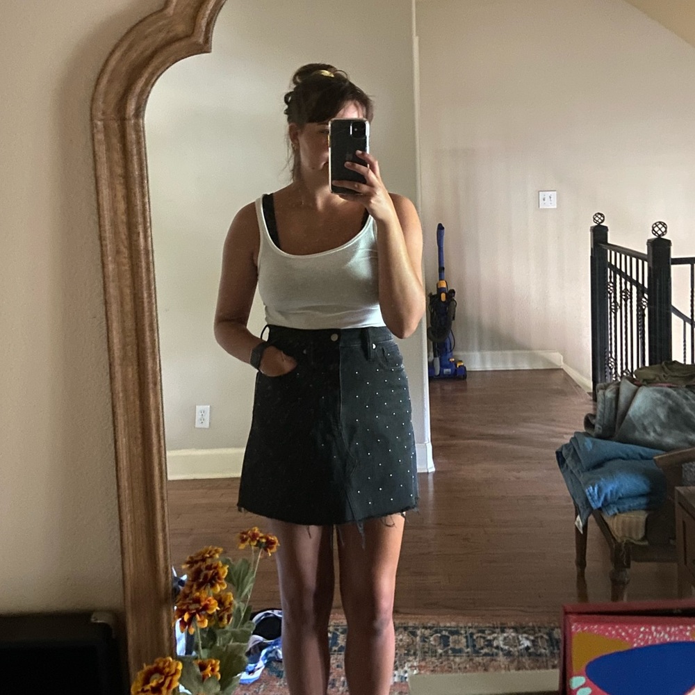 Madewell denim skirt